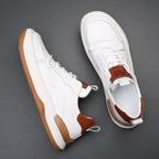 The Authentic Leather Footwear (White 38) - | Zavonix