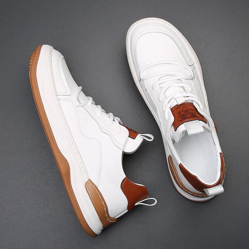 The Authentic Leather Footwear (White 38) - | Zavonix