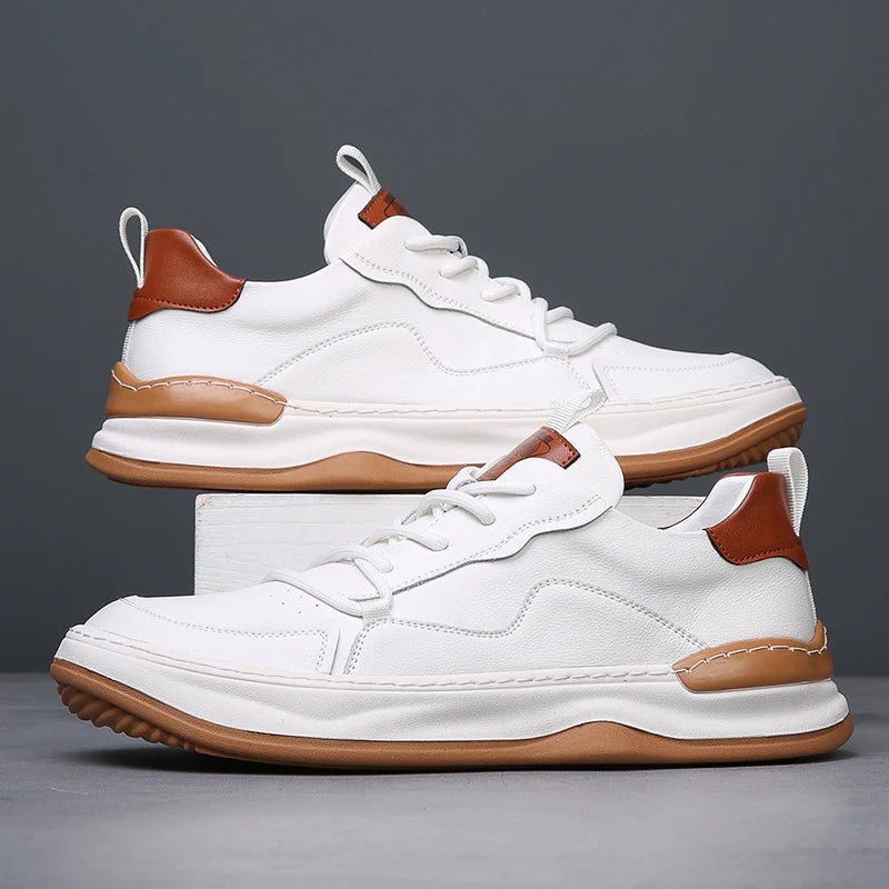 The Authentic Leather Footwear (White 38) - | Zavonix