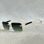 The Canarsie Frameless Sunglasses (Black ) - Men's Sunglasses | Zavonix