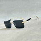 The Canarsie Frameless Sunglasses (Black ) - Men's Sunglasses | Zavonix
