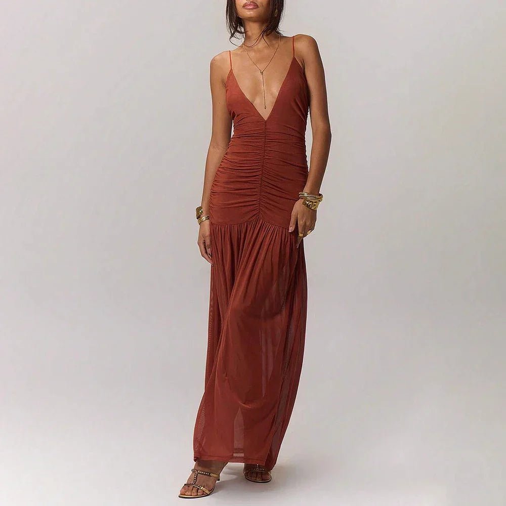 The Cannes Maxi Dress (Yellow S) - Women Dress | Zavonix