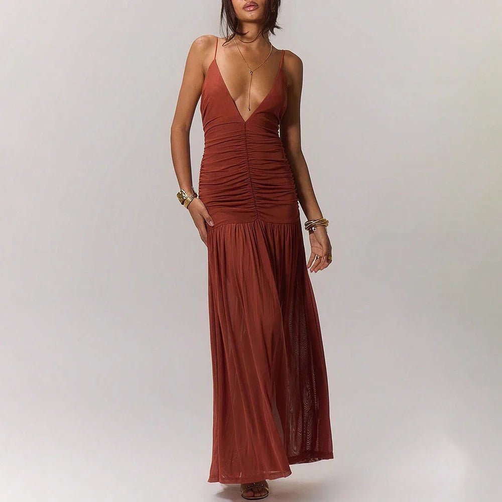 The Cannes Maxi Dress (Yellow S) - Women Dress | Zavonix