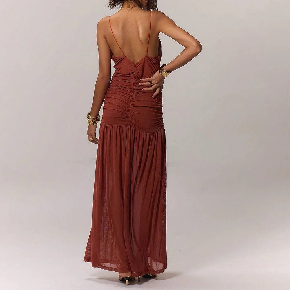 The Cannes Maxi Dress (Yellow S) - Women Dress | Zavonix