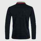The Caprice Long Sleeve Polo (Black S) - Polo shirt | Zavonix