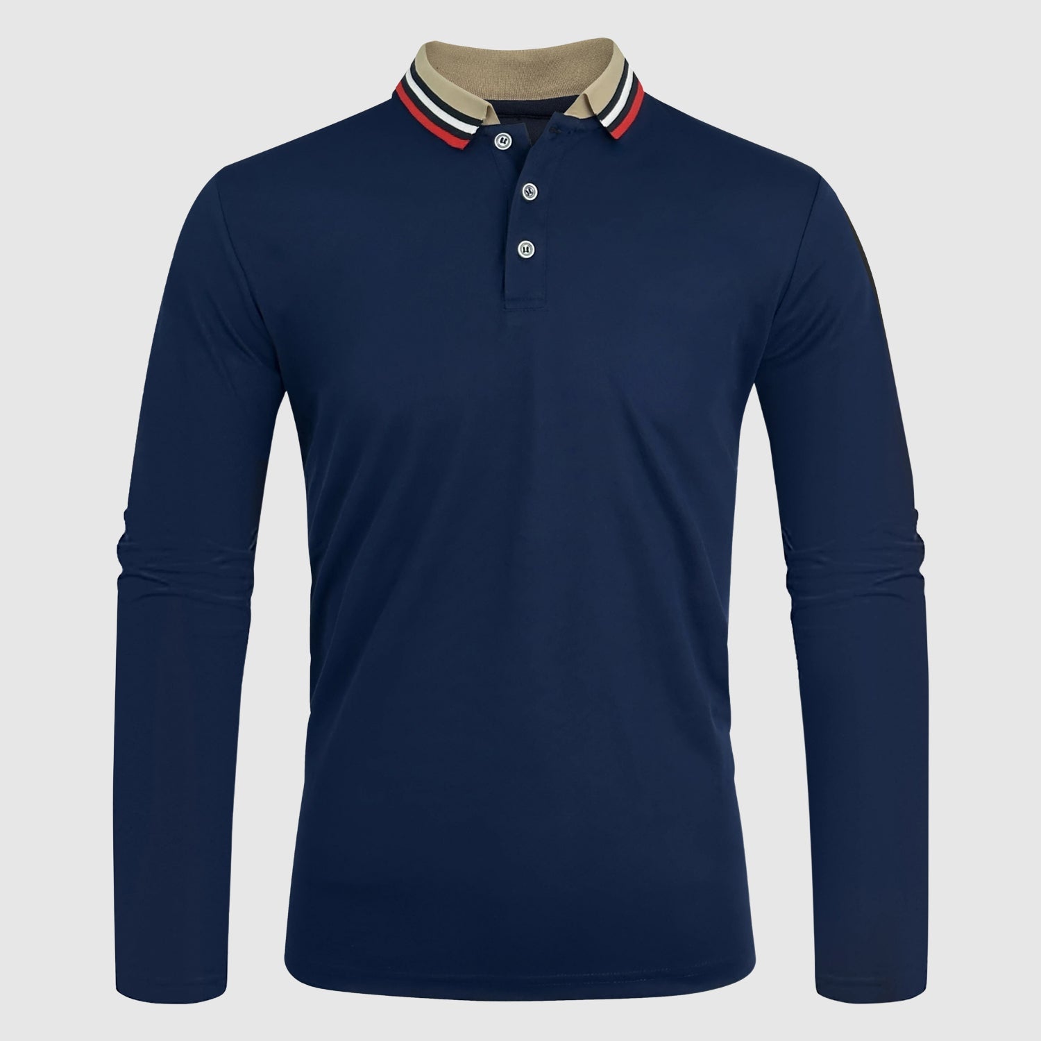 The Caprice Long Sleeve Polo (Blue S) - Polo shirt | Zavonix