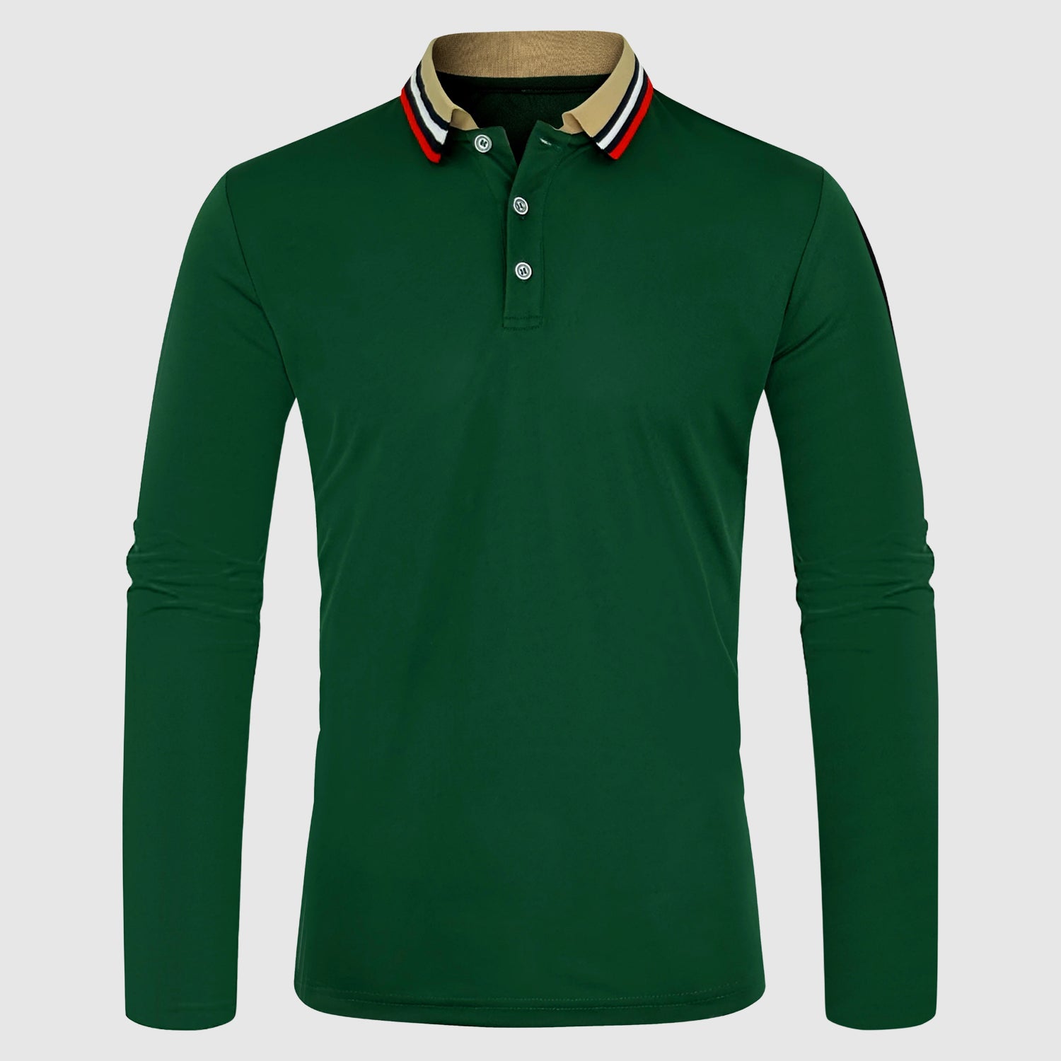 The Caprice Long Sleeve Polo (Green S) - Polo shirt | Zavonix