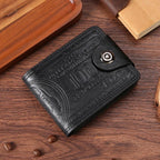 The Century Bill Leather Wallet (Black ) - | Zavonix