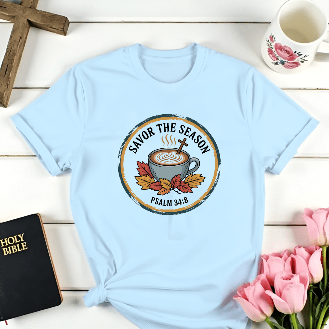 The Christ Season T-Shirt (Light Blue S) - T-Shirt | Zavonix