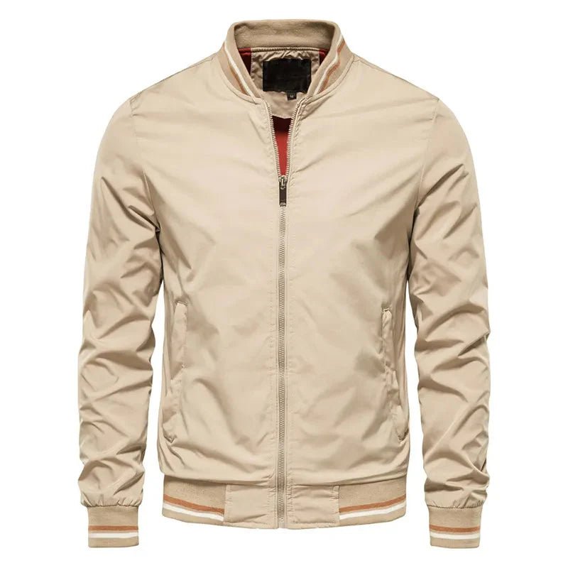 The Elite Bomber Coat Premium Bomber Jacket (Beige XS) - Jacket | Zavonix