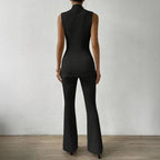 The Elyssa Ribbed Set (Black S) - Women knit set | Zavonix