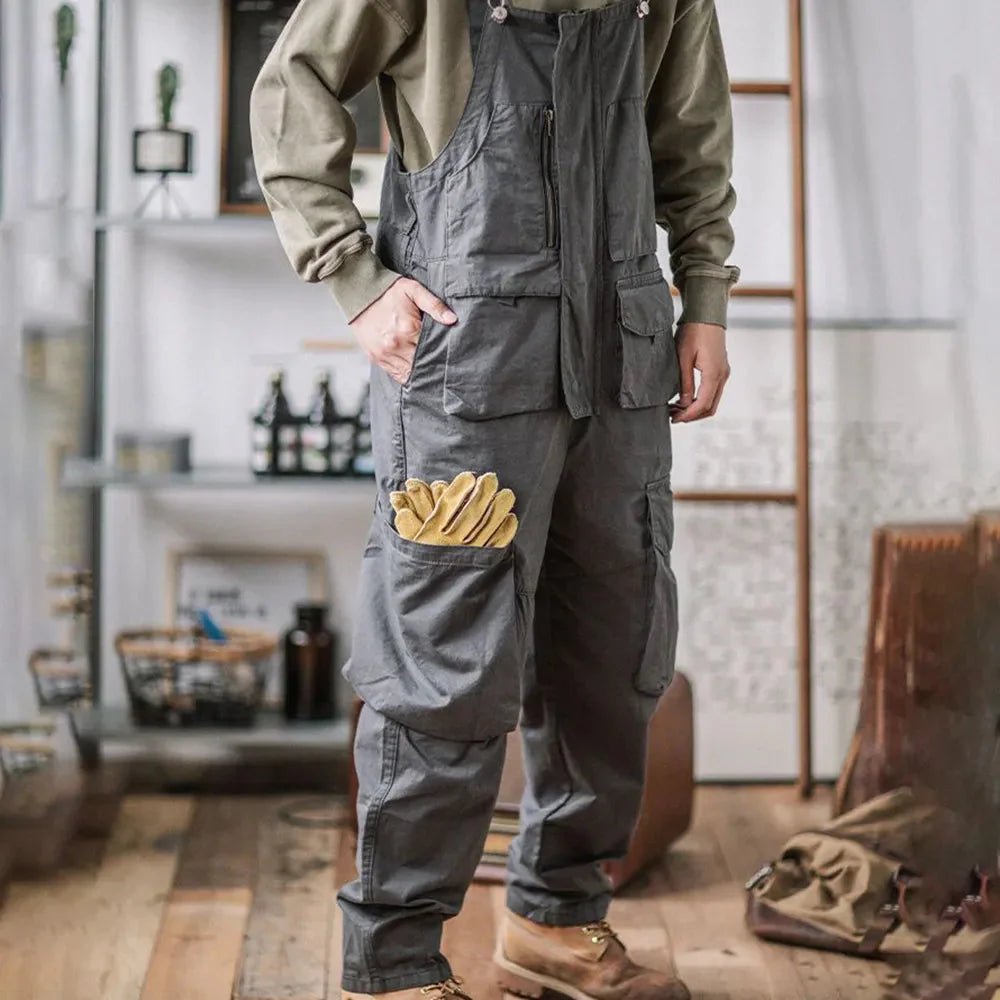 "The Fixer" Super Durable Work Overalls (Gray S) - | Zavonix