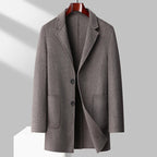The Gentleman’s Edge Wool Topcoat (Taupe XXS) - | Zavonix