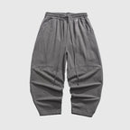 The Kaizo Wide - Leg Trousers (Beige S) - Loose - fit pants | Zavonix