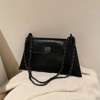 The Regal™ Leather Satchel - by (Black ) - | Zavonix