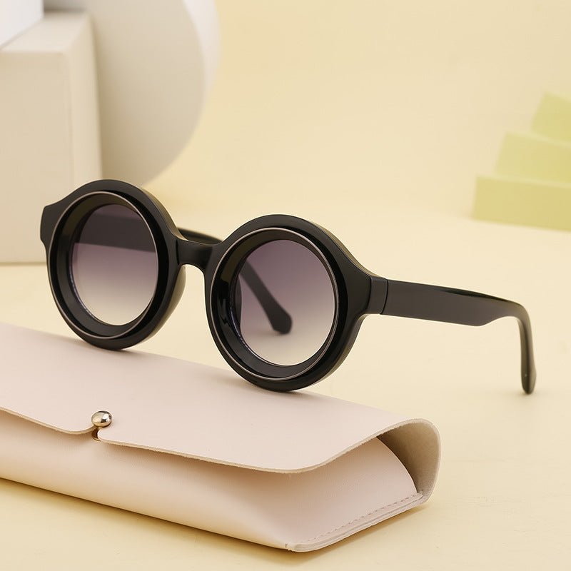 "The Solario Round" Sunglasses (Blue ) - Sunglasses | Zavonix