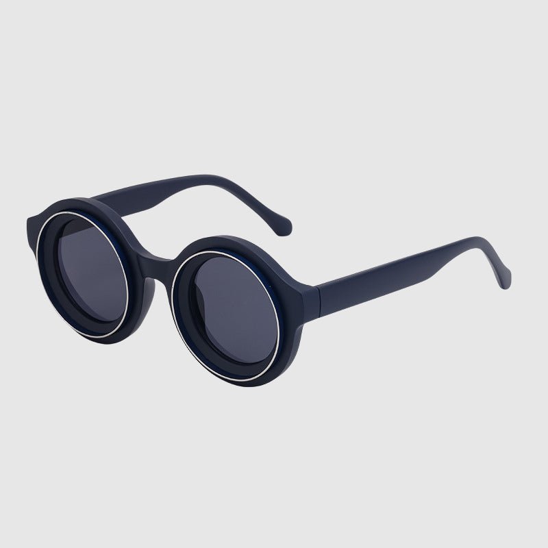"The Solario Round" Sunglasses (Blue ) - Sunglasses | Zavonix