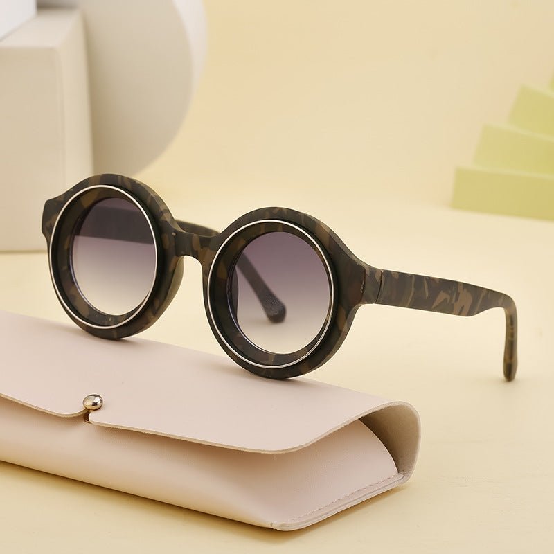 "The Solario Round" Sunglasses (Green ) - Sunglasses | Zavonix