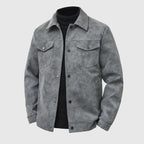 "The Stazra" Field Jacket (Black S) - Suede Jacket | Zavonix