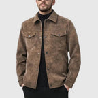 "The Stazra" Field Jacket (Black S) - Suede Jacket | Zavonix