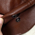 "The Timeless Gatsby" Leather Cap (Brown S) - | Zavonix