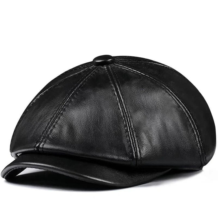 "The Timeless Gatsby" Leather Cap (Chocolate S) - | Zavonix