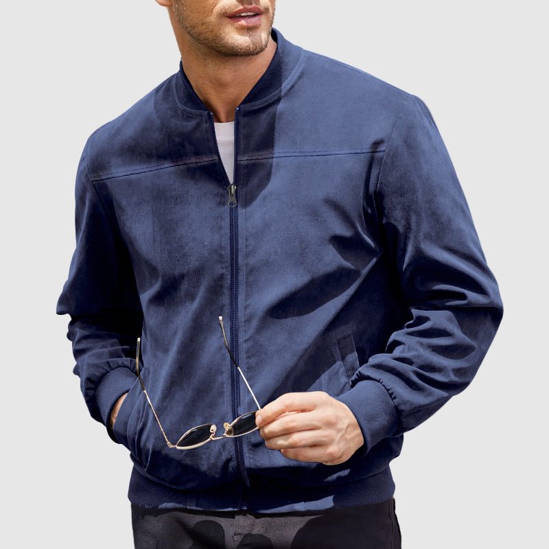 The Velaro Bomber Jacket (Dark blue S) - Bomber jacket | Zavonix