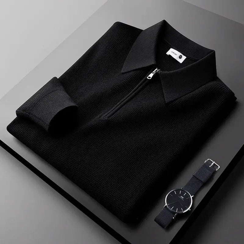 Thornavell Waffle Zip Polo product image 3
