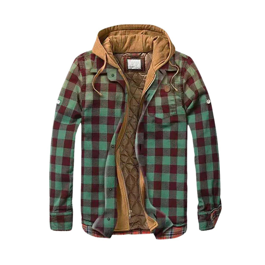 Threlquovan Hooded Flannel Shirt Jacket product image 2