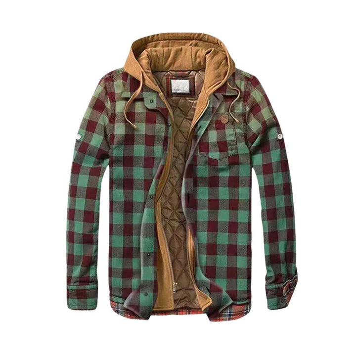 Threlquovan Hooded Flannel Shirt Jacket product image 2