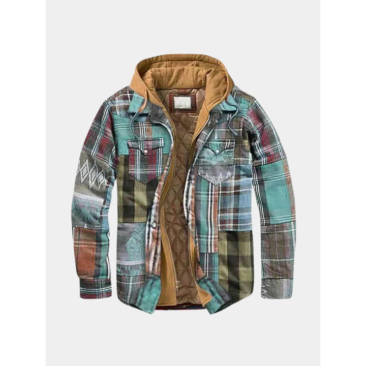 Threlquovan Hooded Flannel Shirt Jacket product image 3
