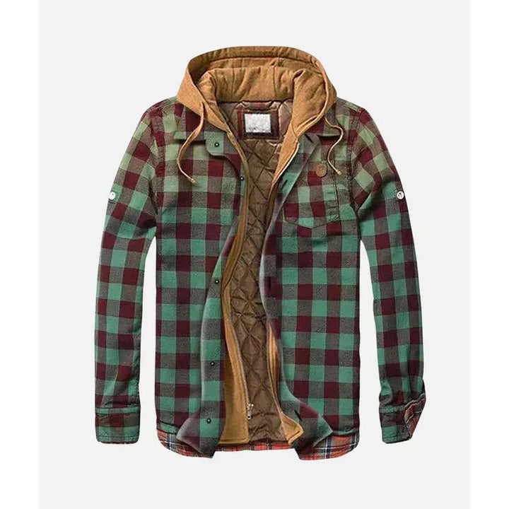 Threlquovan Hooded Flannel Shirt Jacket product image 4