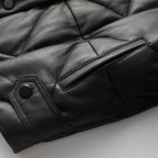 TINA™ QUILTED LAMB LEATHER DOWN JACKET (XS ) - | Zavonix