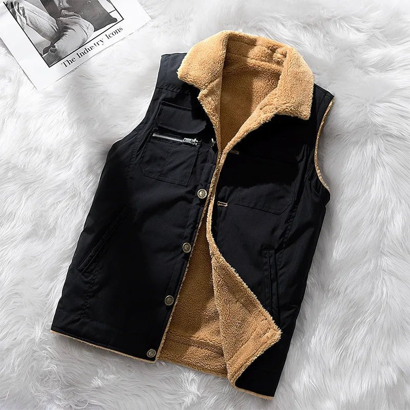 Tivorn Fleece Vest — Lightweight Insulated Vest with Four Pockets (XS Red) - | Zavonix