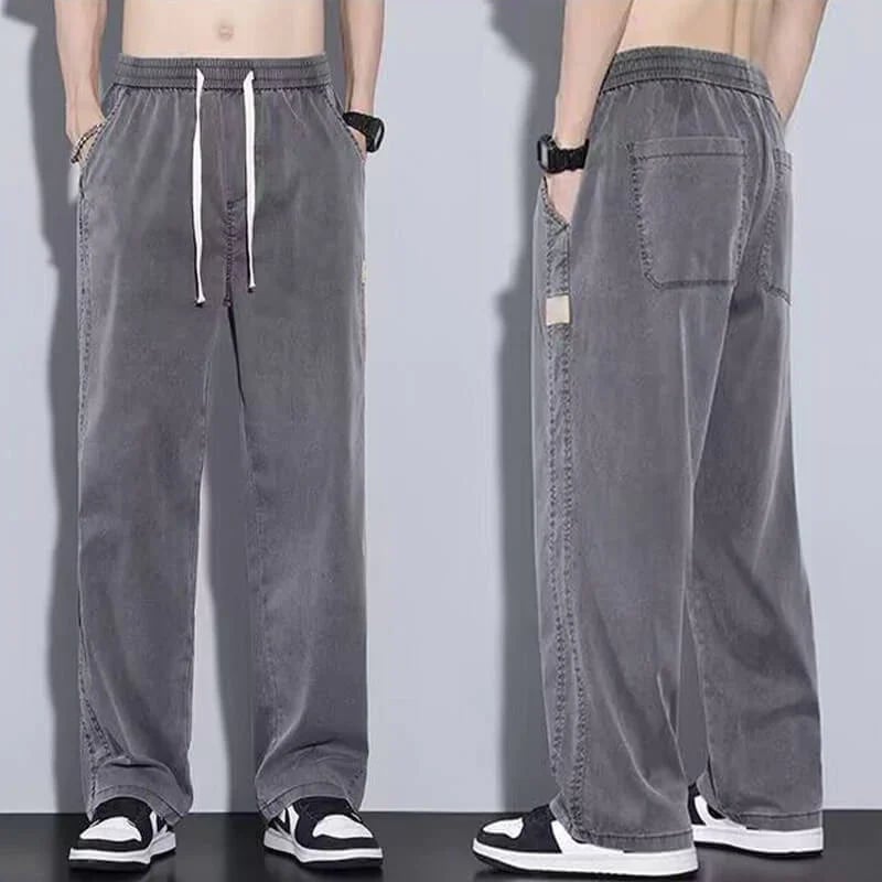 Tivra Lightweight Wide Leg Elastic Waist Pants Product Image 01