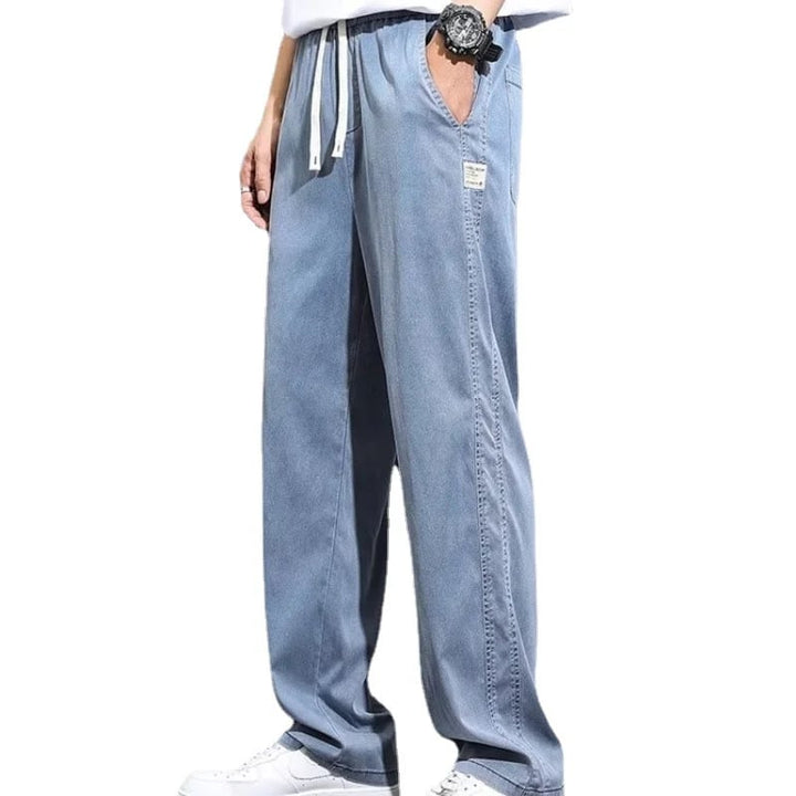 Tivra Lightweight Wide Leg Elastic Waist Pants Product Image 05
