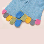Toe Separation Socks — Breathable Women’s Low - Cut Cotton Blend (Pink EU 35 - 39) - | Zavonix