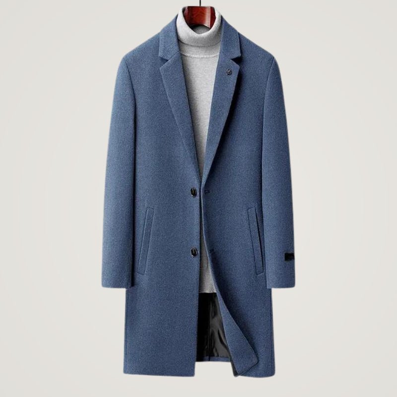 Torin Trench Coat — Tailored Insulated Coat with Soft Lining (Black S) - | Zavonix
