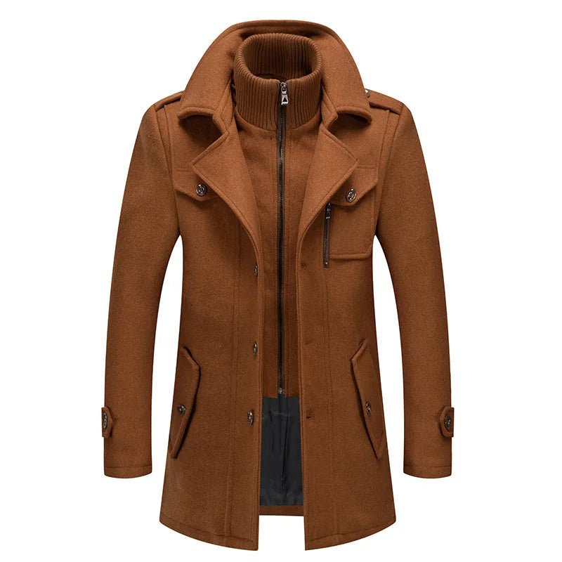 "Torino" Heritage Wool - Mix Overcoat (Camel XS) - | Zavonix