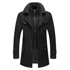 "Torino" Heritage Wool - Mix Overcoat (Black XS) - | Zavonix