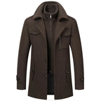 "Torino" Heritage Wool - Mix Overcoat (Coffee XS) - | Zavonix