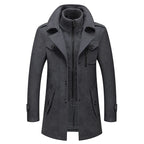 "Torino" Heritage Wool - Mix Overcoat (Grey XS) - | Zavonix