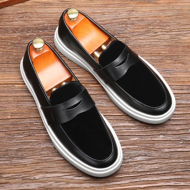 Toscana Velvet Slip - On Shoes (Black 6) - | Zavonix