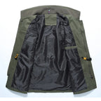 Tovren — Lightweight Cotton Jacket with Secure Pockets (Green XS) - | Zavonix