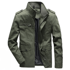 Tovren — Lightweight Cotton Jacket with Secure Pockets (Green XS) - | Zavonix