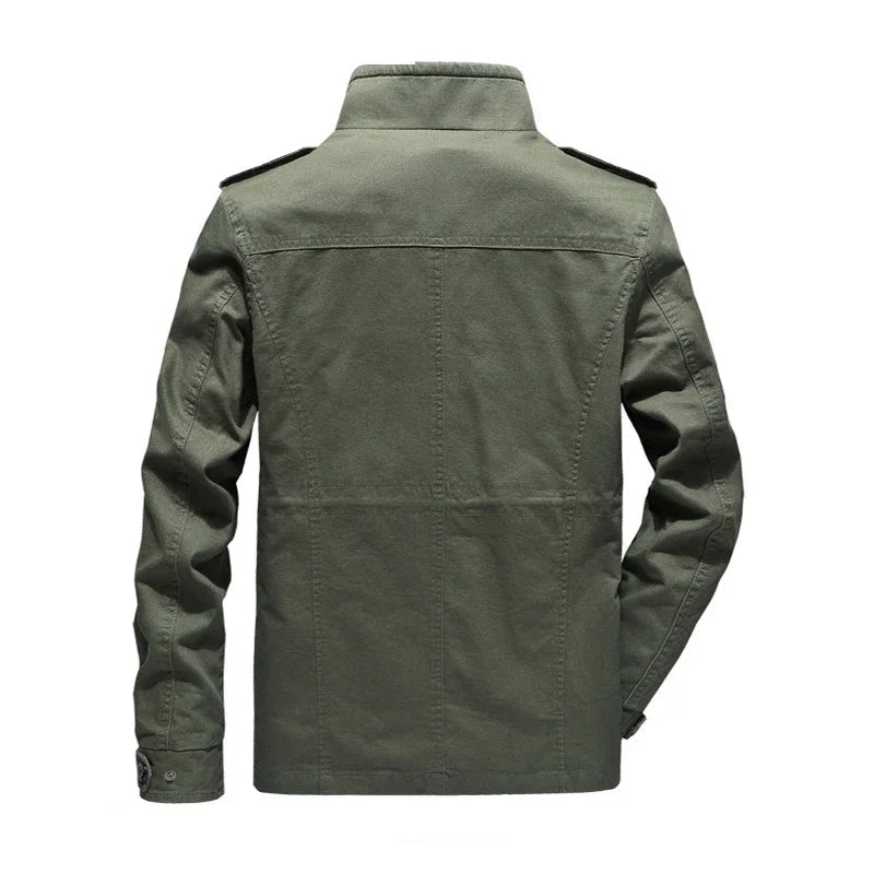 Tovren — Lightweight Cotton Jacket with Secure Pockets (Green XS) - | Zavonix