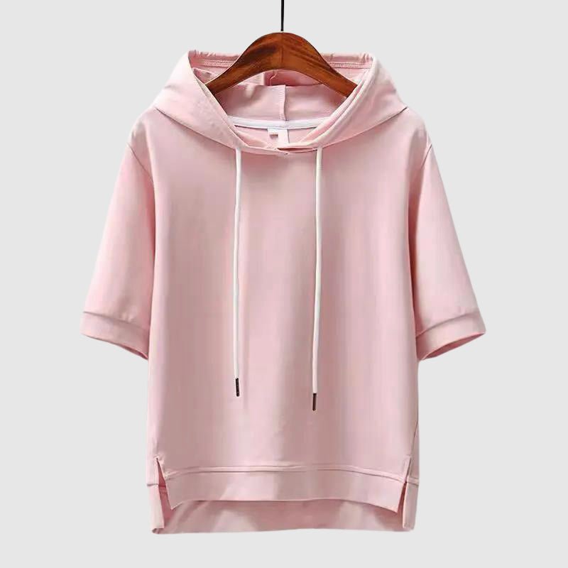"TrailBound" Hooded Tee (Pink S) - T-Shirts | Zavonix