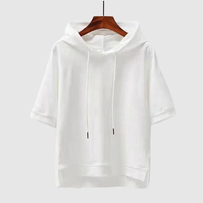 "TrailBound" Hooded Tee (White S) - T-Shirts | Zavonix