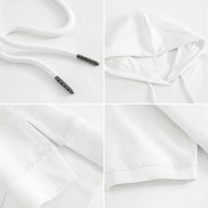 "TrailBound" Hooded Tee (White S) - T-Shirts | Zavonix