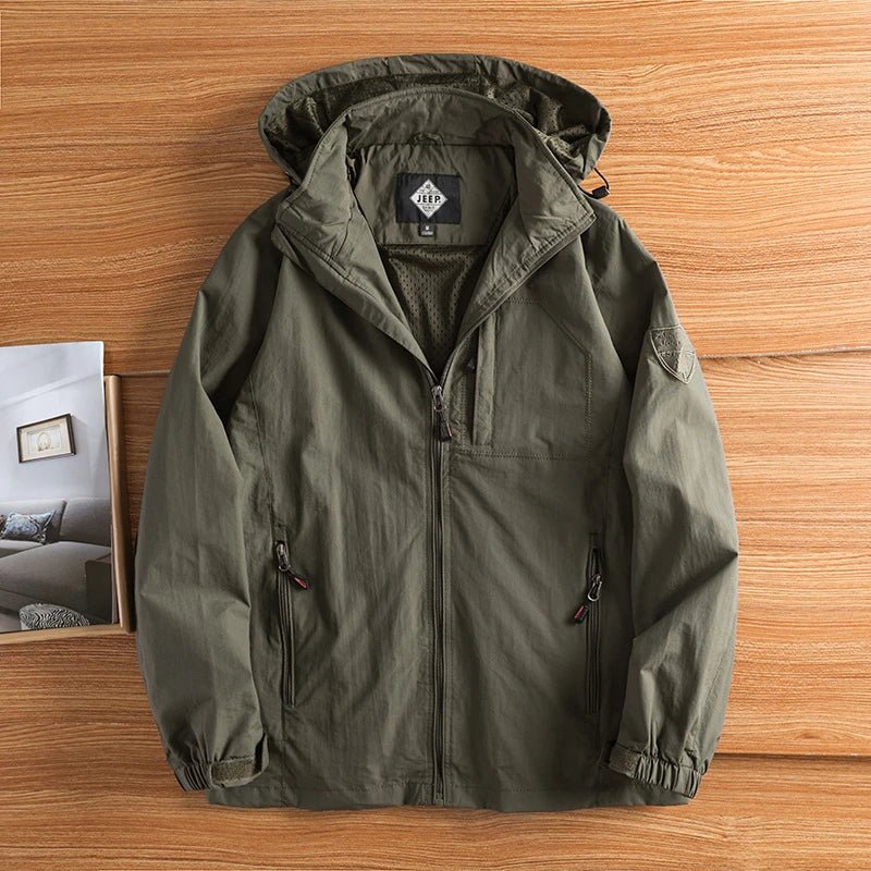 "TrailMaster" Waterproof Hiking Jacket (Army Green XXS) - Jacket | Zavonix